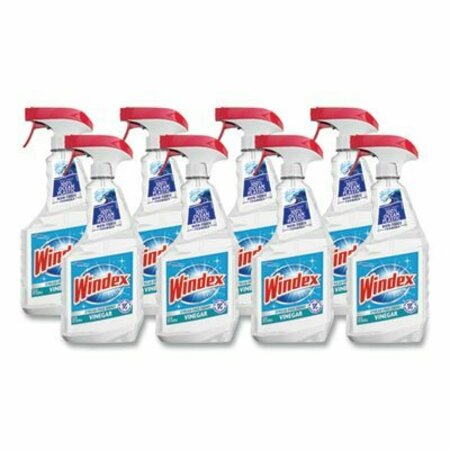 SC JOHNSON Windex, Multi-Surface Vinegar Cleaner, Fresh Clean Scent, 23 Oz Spray Bottle, 8PK 312620